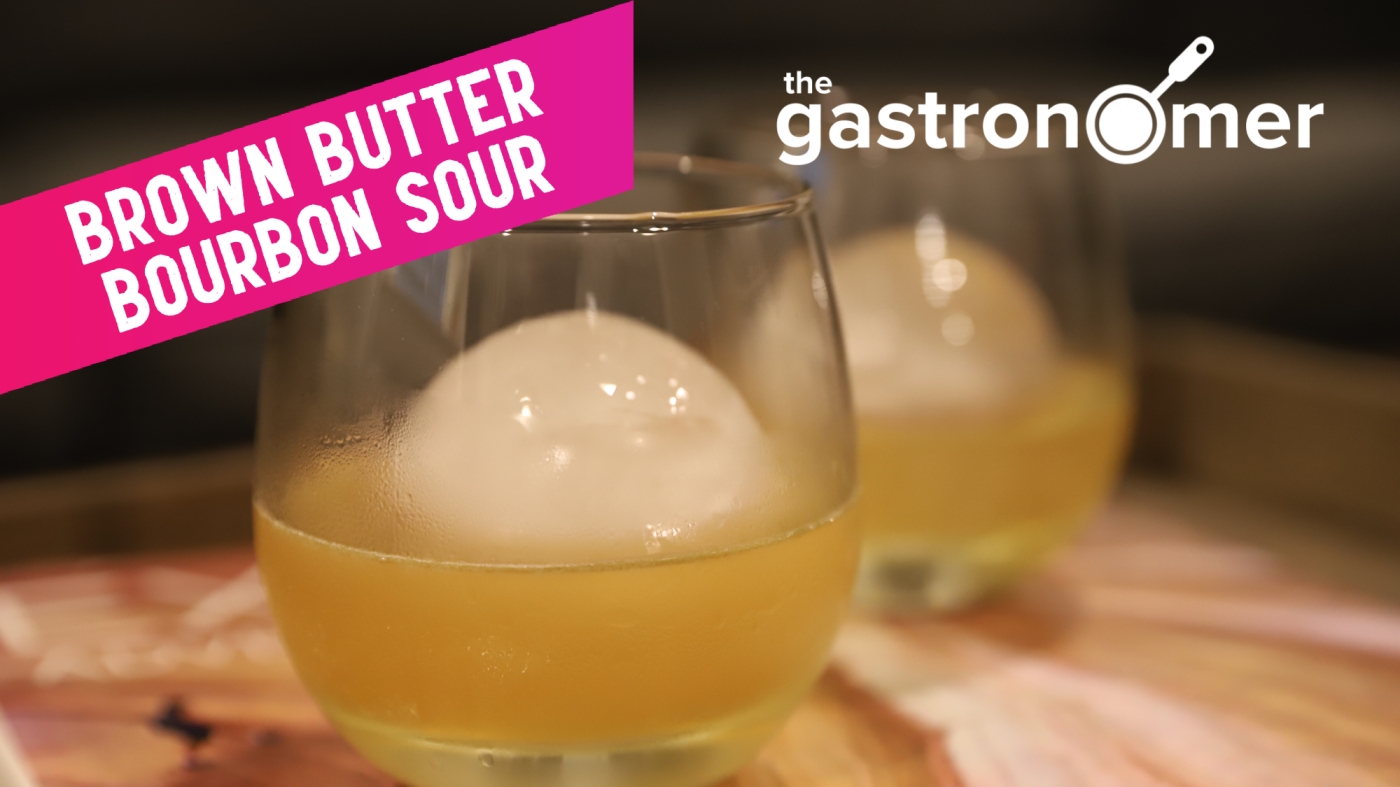 Fat Washed Brown Butter Bourbon Sour | The Gastronomer